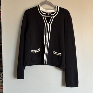 J.Crew Black and White Emilie Lady Jacket